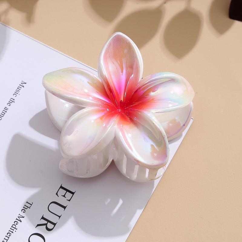 Hawaiian Flower Hair Claw Clips Large Claw For Thick/Thin Hairpins For Women Girls Barrettes Beach Summer Hair Accessories Gifts