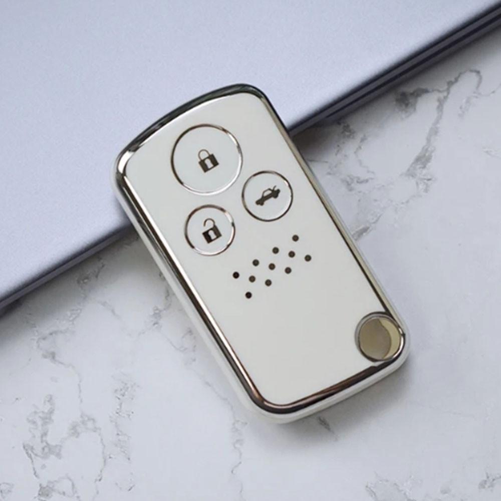 

TPU Car Key Fob Case Cover Keychain Protector for Honda CRV Fit Shuttle Freed Spike StepWGN RG1 Spada CRZ Car Key Accessories
