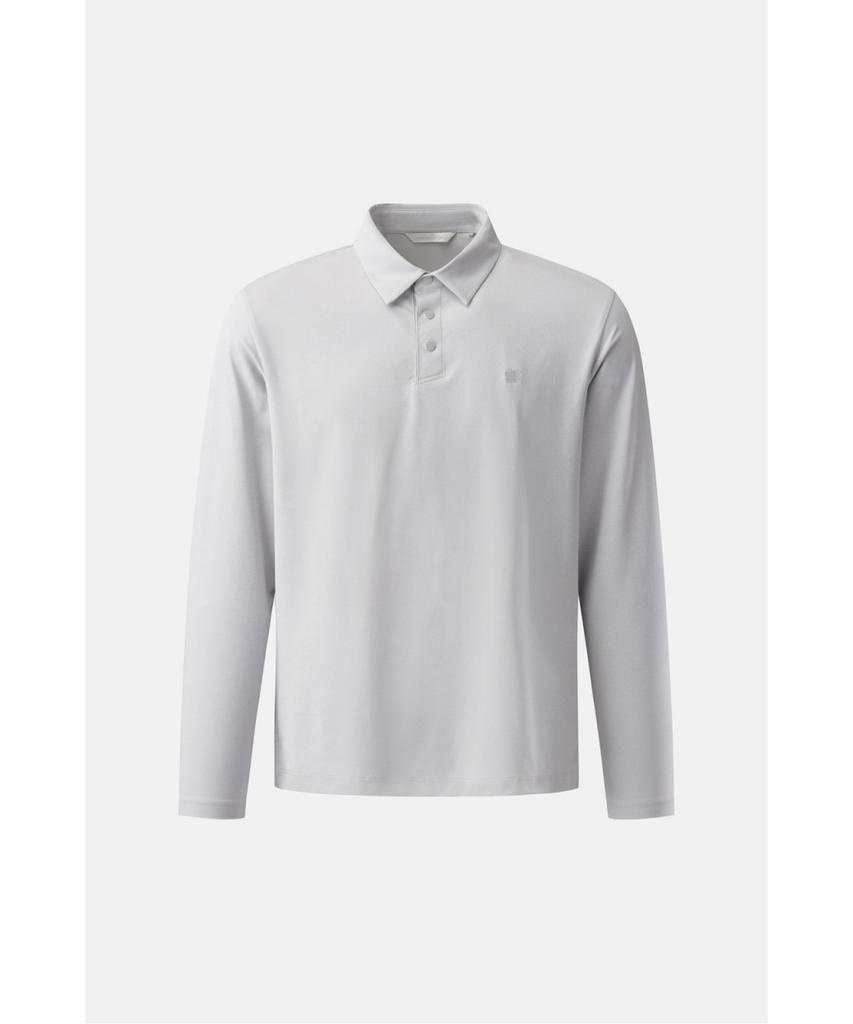 Koolongseupocheu Men'S Basic Polo Long Sleeve T-Shirt Tltbx26101Gry