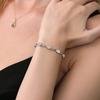 Gem Stone King 3-6 Cttw Gemstone Birthstone and Accent Lab Grown Diamond Tennis Bracelet For Women | 925 Sterling Silver | 7X5MM Oval | Adjustable
