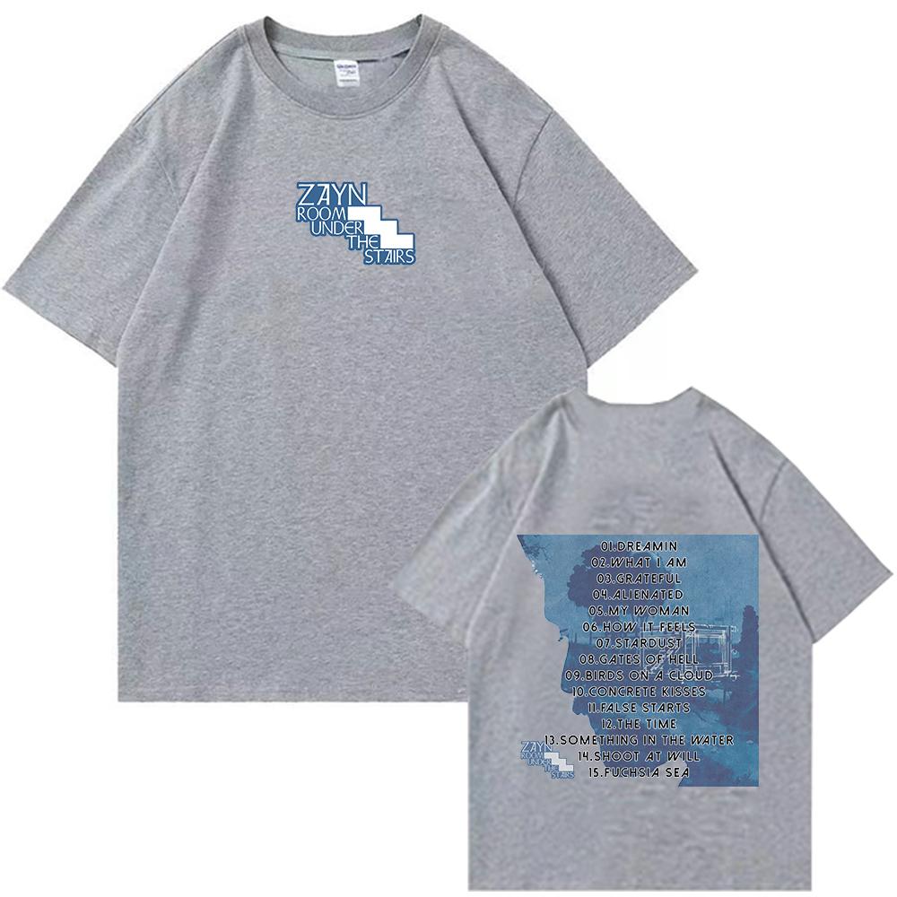 Room Under The Stairs  Zayn T-shirt O-Neck Short Sleeve Shirts Fans Gift