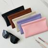 Storage Bag Pu Leather For Long Wallet Passport Driver'S License Document Holder Data Cable Cosmetic Bag For Women Men