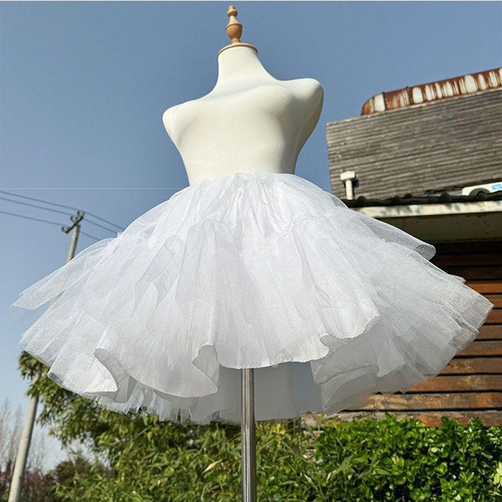 Soft Mesh Lolita Petticoat 30/35/40/45cm Ball Gown Underskirt Tutu Puffy Skirt  Cosplay Wear