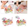 Plastics 8-note Knock Piano Toys Hand Knock Music Play Educational Games  Kindergartens Toddlers