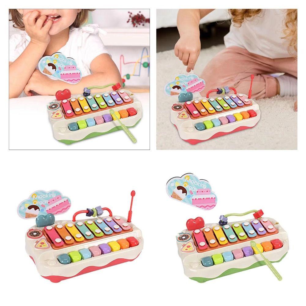 Plastics 8-note Knock Piano Toys Hand Knock Music Play Educational Games  Kindergartens Toddlers