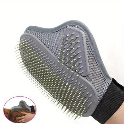 Luva de Grooming para Animais de Estimação Escova Removedora de Pelos Gato Cão Pelos Desembaraçador Suave Eficiente Pentes para Cães Produtos para Banho e Massagem para Animais de Estimação