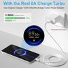 3x Câble Charge Rapide 6A USB-C pour Xiaomi Redmi Note 15 Note 14 Note 13 Note 11 Pro-Note 11 Pro+ - 1M Blanc