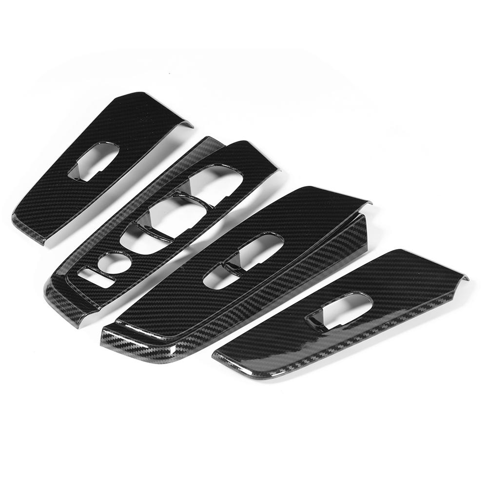 

4 шт. Накладки на переключатели стеклоподъемников с рисунком под карбон для Nissan Sylphy Sentra 2020