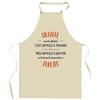 Kitchen Apron - A Raoul Also Great - Resistant Cotton - Made In France Print - Adjustable Ties