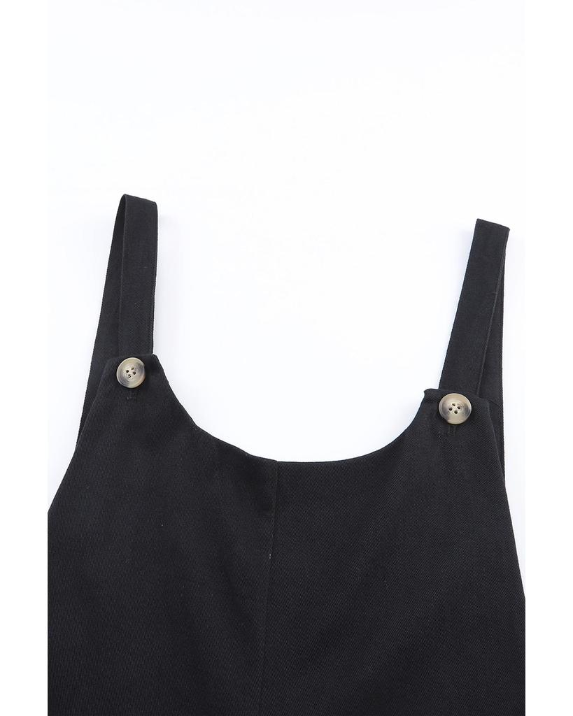 Azura Exchange Salopetă decupată cu bretele cu nasturi