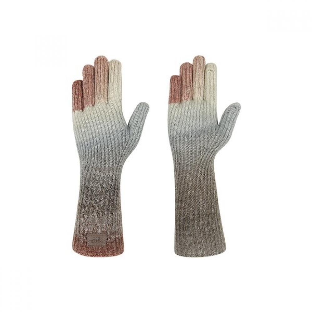 Bbc Earth Gradient Knit Gloves  Brown FRE