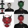 Captivating Japanese Samurai Red Hannya Demon King Mask For Halloween Costume Parties