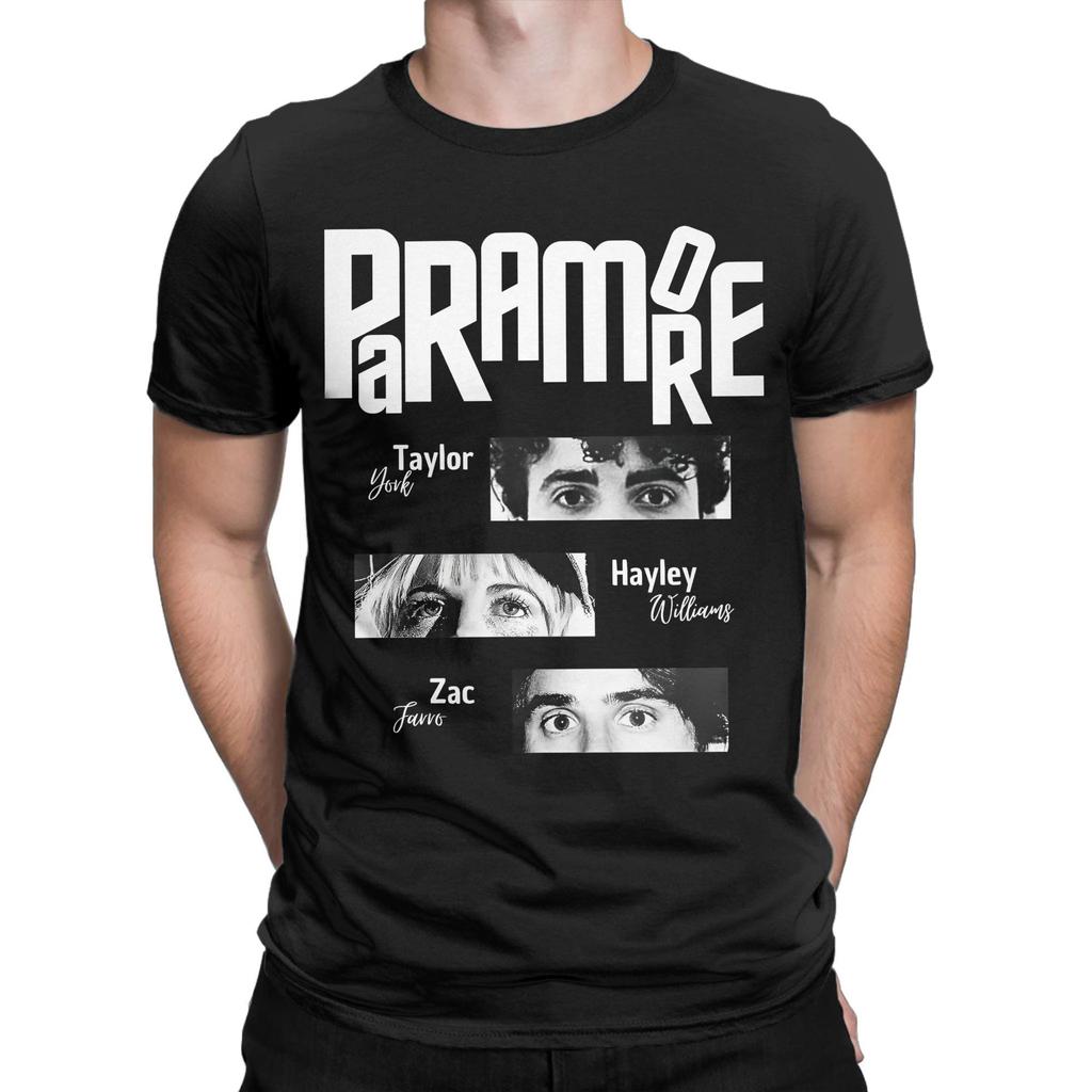 Rockband Paramore T-Shirts Herren Lustige Reine Baumwoll-Tees Rundhals Kurzarm T-Shirt Neuankömmling Kleidung