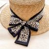 Korean Spring and Autumn New Leopard Print Scarf Women's Decorative Scarf Headband Fashion Scarf Belt Band Ties