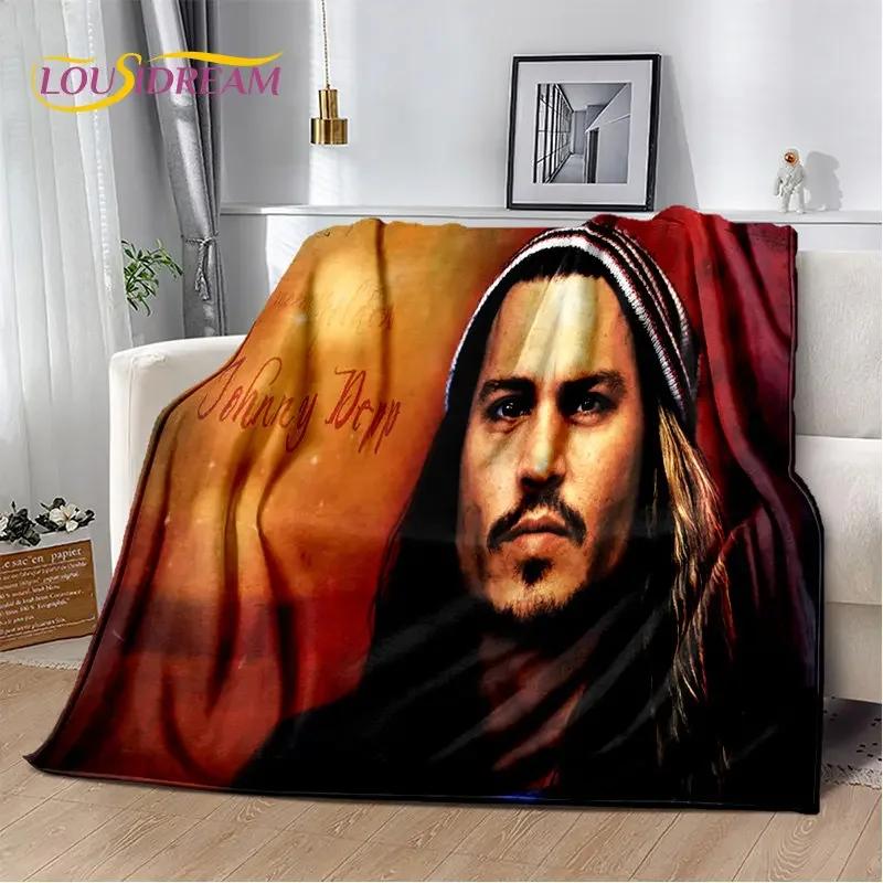 3D Printing Johnny Depp Series Soft Plush Blanket,Flannel Blanket Throw Blanket for Living Room Bedroom Bed Sofa Picnic Cover