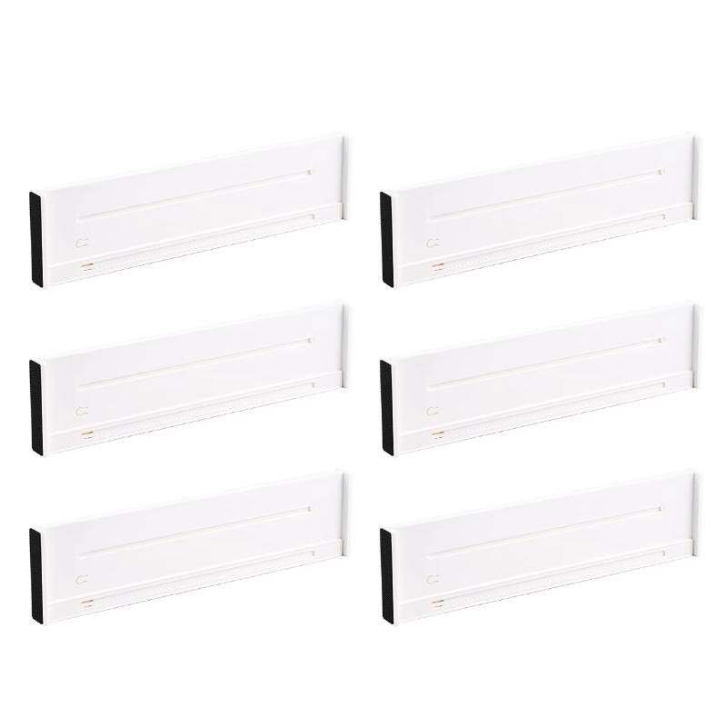 Adjustable Drawer Storage Divider 2/4/6Pcs Retractable Sorting Partition Baffle for Kid Toy Makeup Drawer Organization