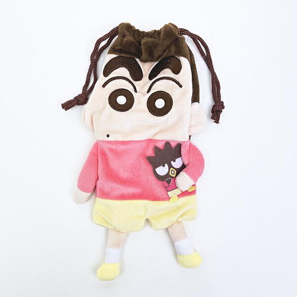 Sanrio Bad Badtz-Maru x Crayon Shin-chan Plush Pouch
