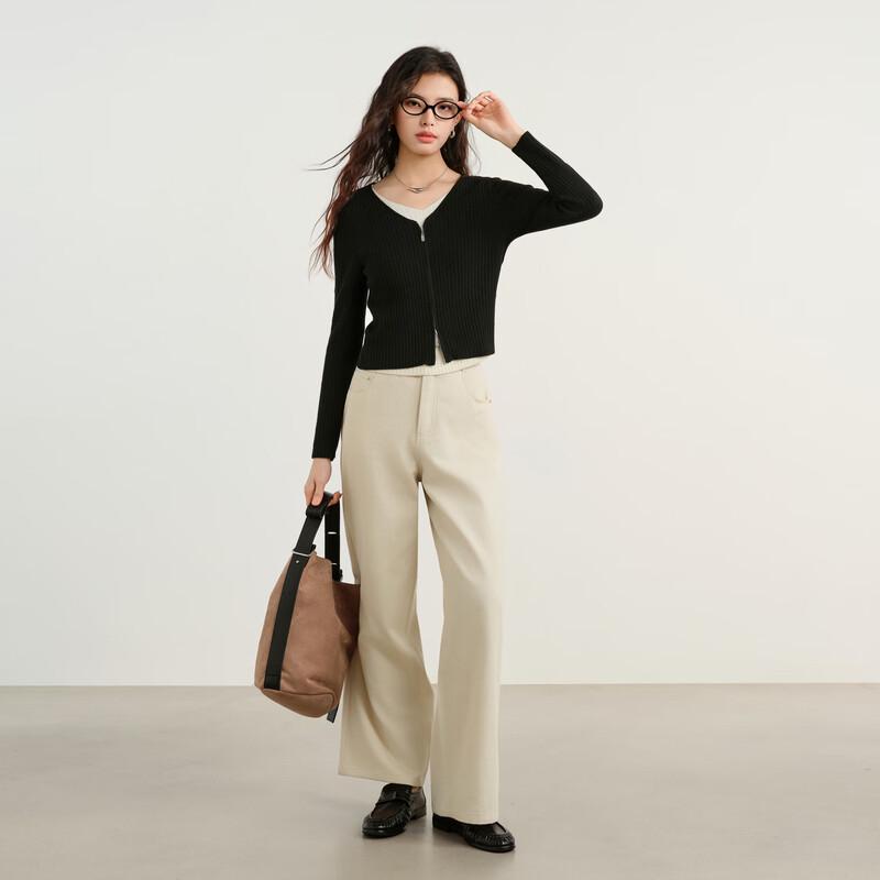 Elva' Island Women's Faux Two-Piece Knit Sweater