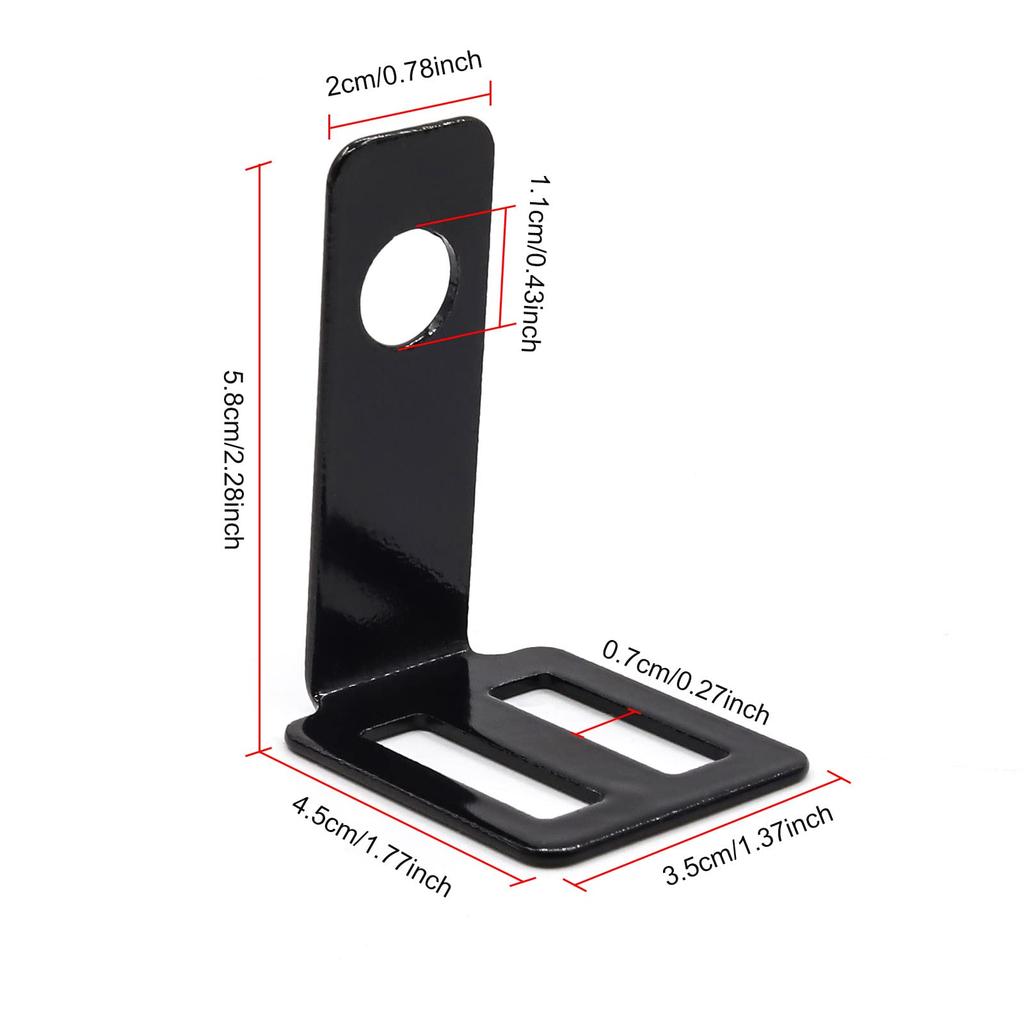 Aoling Turn Signal Stay, M11 L-Shaped Motorcycle Turn Signal Bracket, 7 Screw Fixing Holes,