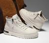 Men Boots High Top Fashion Casual Shoes Fashion Male Sports Shoes Ankle Boots Flat Shoes Korean Style Work Shoes Students New