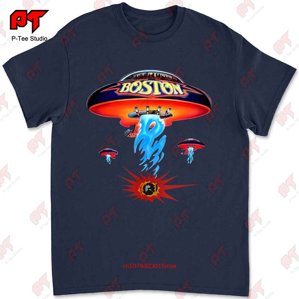 Sale Vintage Boston Rock Band Concert Tour T Shirt 1987 All Size J7ON