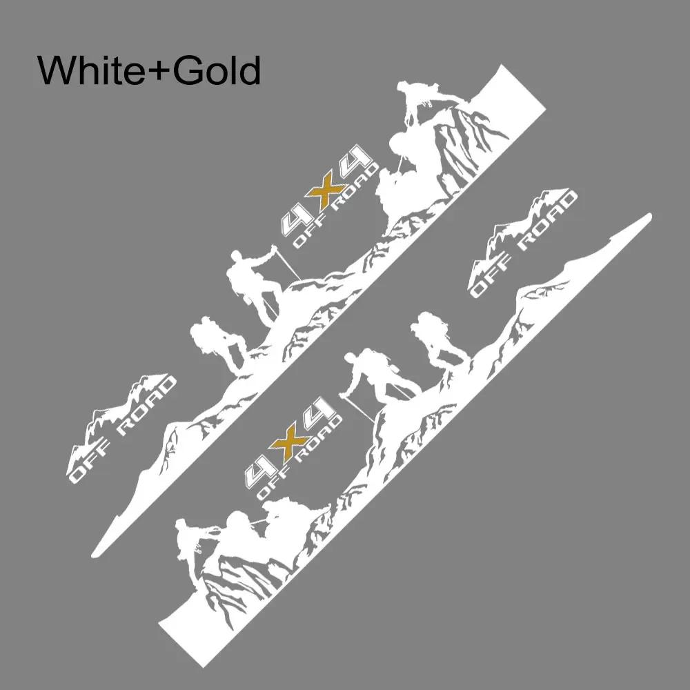 Boční nálepka na dveře pickupu pro Velkou zeď GWM Pao Poer Wngle Truck 4X4 Off Road Samolepky na auto Vinyl Decor Cover Autopříslušenství