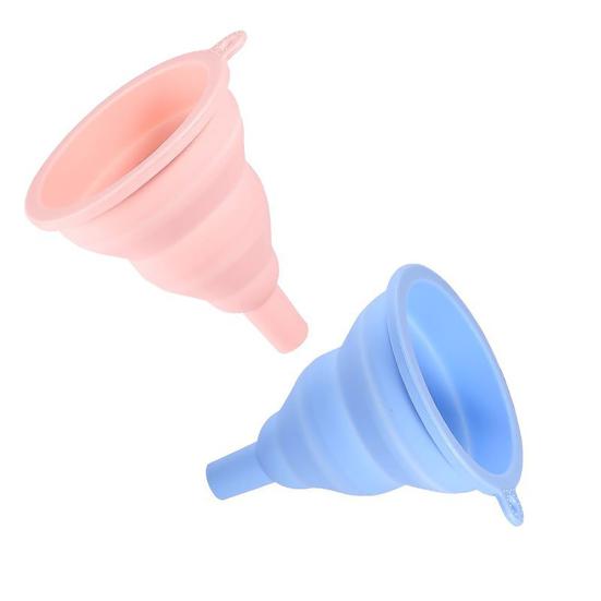Kitchen Funnel Not Easily Deformed Foldable High Softness Toughness Dispense Liquid Silicone Collapsible Beer Funnel for Restaurant