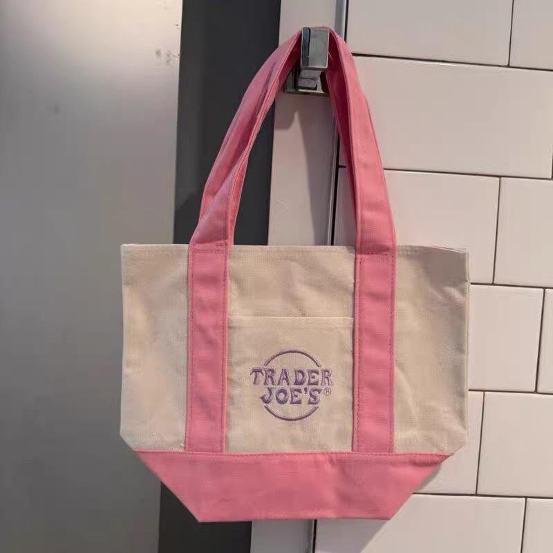 Geantă Mini Tote din Pânză Ecologică Trader Joe's, Capacitate Mare