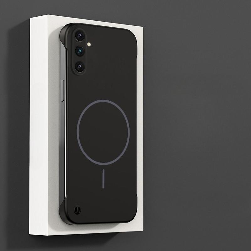 Ultra dünne rahmenlose magnetische Hülle für Samsung A56 A16 A55 A35 A15 A05 A54 A34 A24 A14 A52 A32 Magsafe Hart-PC Mattes Cover-Gehäuse