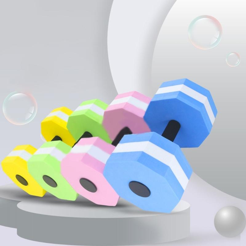 Sports High-Density-EVA-Foam Dumbbell Set Aqua Fitness Barbell Water Fitness Equipment for Pool Aerobics,Therapy-Fitness