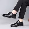 Fashion Men's Casual Oxford Shoes New Arrival Office Party Footwear Lace-Up Leather Outdoor Flats Wedding Formal Dress Business Shoes