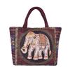 Festival handbag bag women's linen canvas double-sided retro embroidery hand carry small cloth bag batch literary and versatile