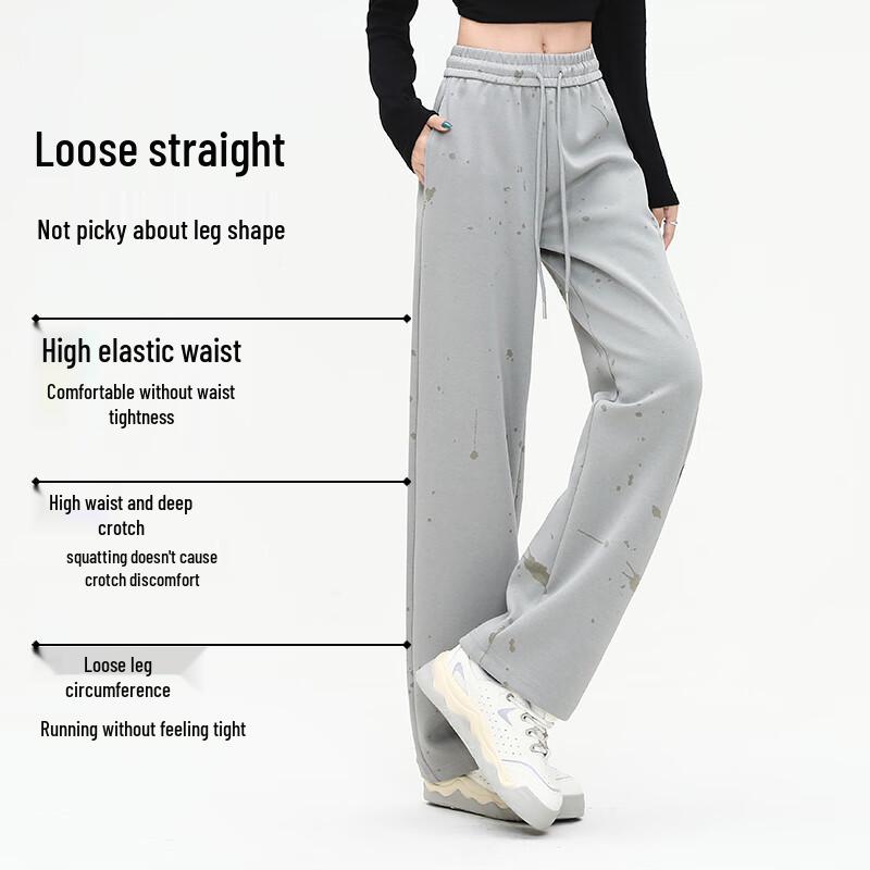 

Izzue Women s Burnout Leopard Print Straight-Leg Casual Pants XL