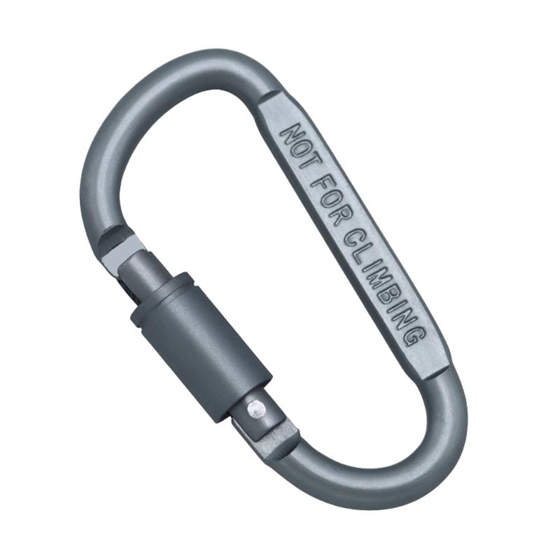 Robuster Twistlock D-Form Schnalle Felskletterkarabiner Ersatz Aluminiumlegierung Bergsteiger D-Ring Clip