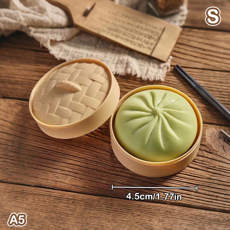 Giant Dumpling Squeeze Toys Anxiety Relief Fidget Toy Simulation Food Steamed Stuffed Bun Soft Squeeze Decompression Dough Toy