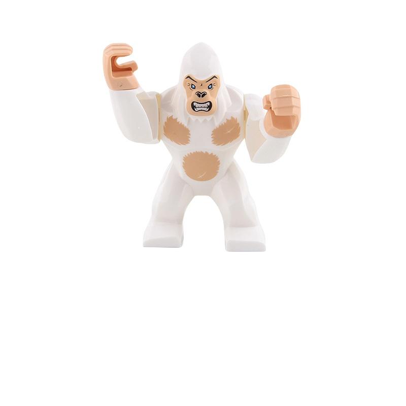 Mini Assembly Building Blocks Model Crocodile Shark Orangutan Decoration Blocks For Children Plastic Material