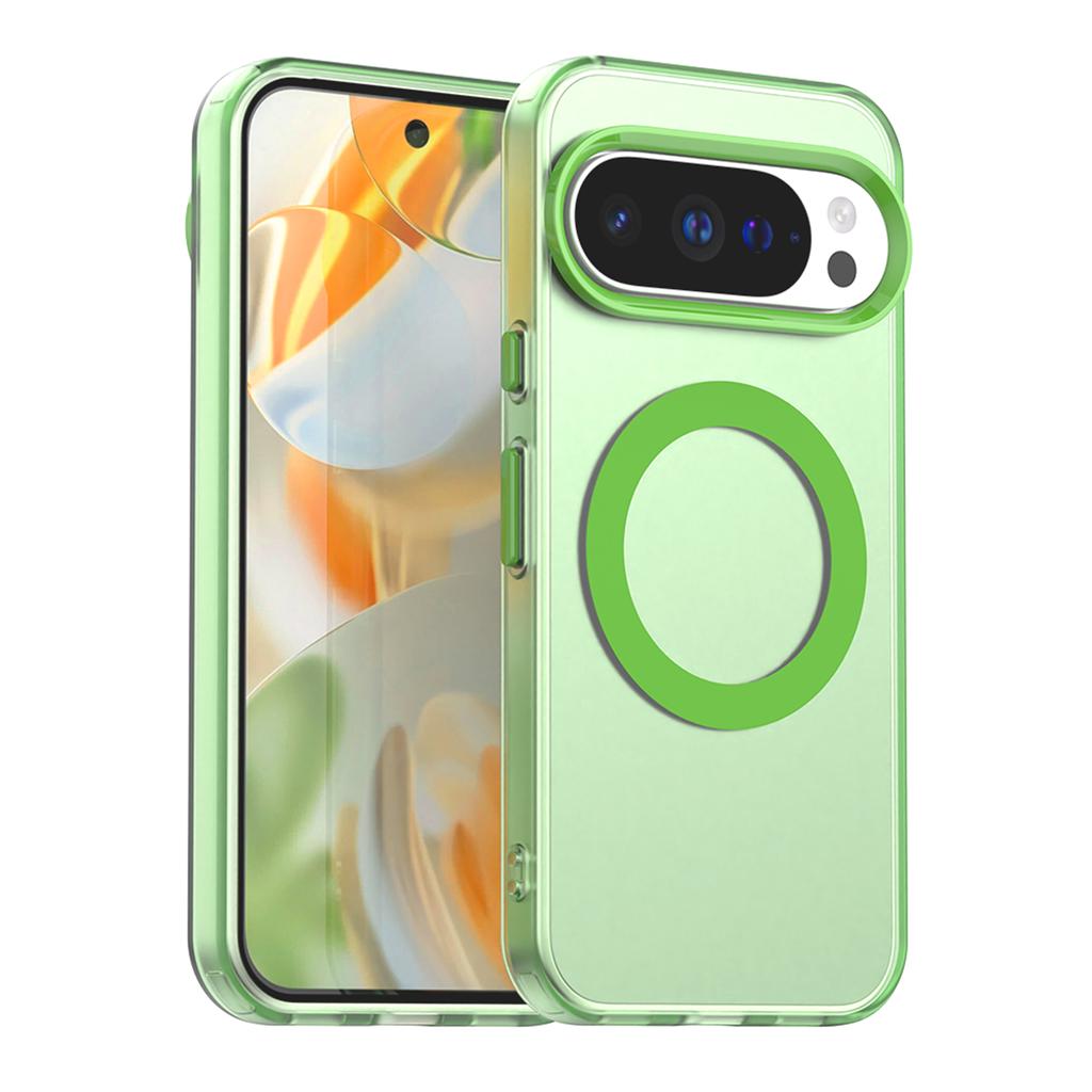 Frosted Transparent Magnetic Wireless Charge Magsafe Phone Case for Google Pixel 10 9 8 Pro XL 9A 8A Shockproof Soft Cover