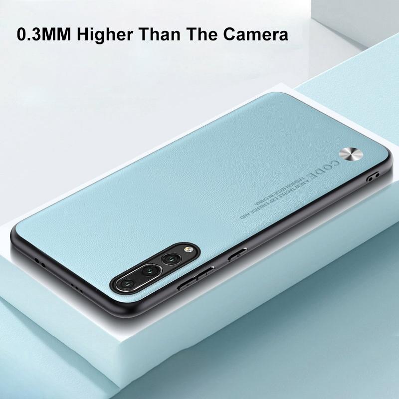 Luxury PU Leather Case For Huawei P20 Pro P20Pro Back Cover Matte Silicone Full Protection Phone Case For Huawei P20 Lite Coque