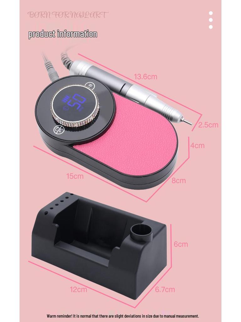 Professional 50000 RPM Portable Nail Grinder for Polishing and Removing Nail Art