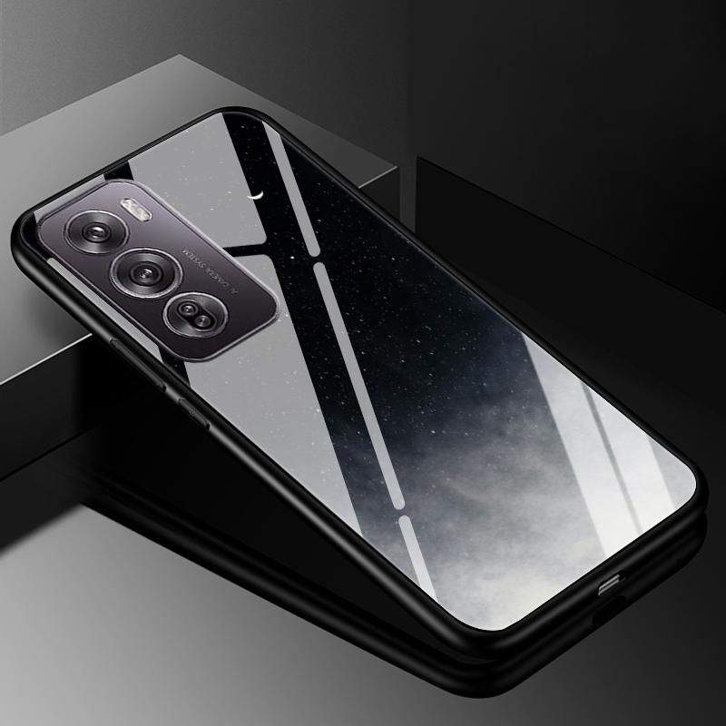 Für OPPO Reno12 Reno 12 Pro 12Pro Hülle Abdeckung Hartglas Hüllen für OPPO A60 4G / realme c61 4G Harte Rückseite Bumper Für Reno 12