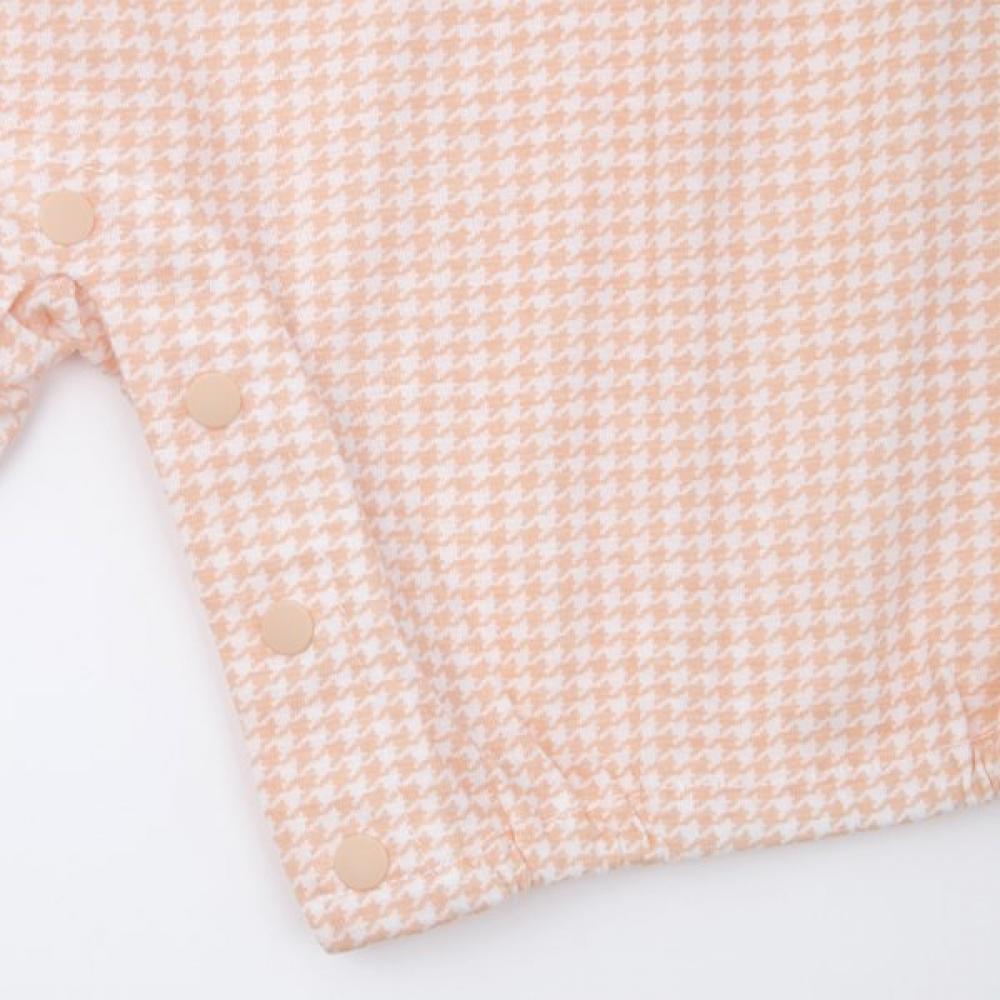 ORGANICMOM HAntAbi Salopetă cu Mânecă Scurtă Verificare Bib Set A