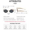 Popular y2k Metal Hexagon Sunglasses Women Men Luxury Designer Steampunk Vintage Small Frame UV400