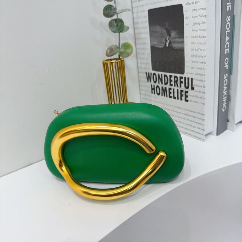 Trendy Classic Round Box Clutch Bag Dinner Bag Acrylic Bag Retro Metal Handle Shoulder Crossbody