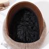 Hat Women's Autumn and Winter Knitted Warm Cap Thickened Cotton Beret Women
