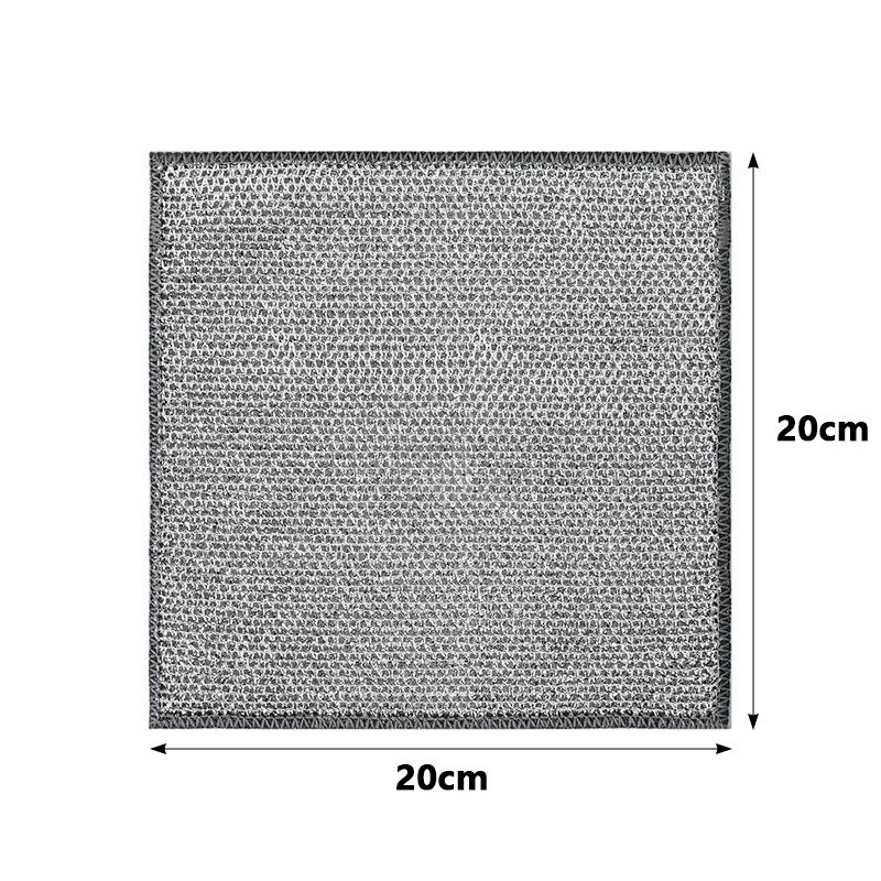 Rags For Kitchen Scrubber Wire Dishcloth Thickened Double-sided Metal Steel Cleaning Towel Pot Dish Washing Cloths Scouring Pads