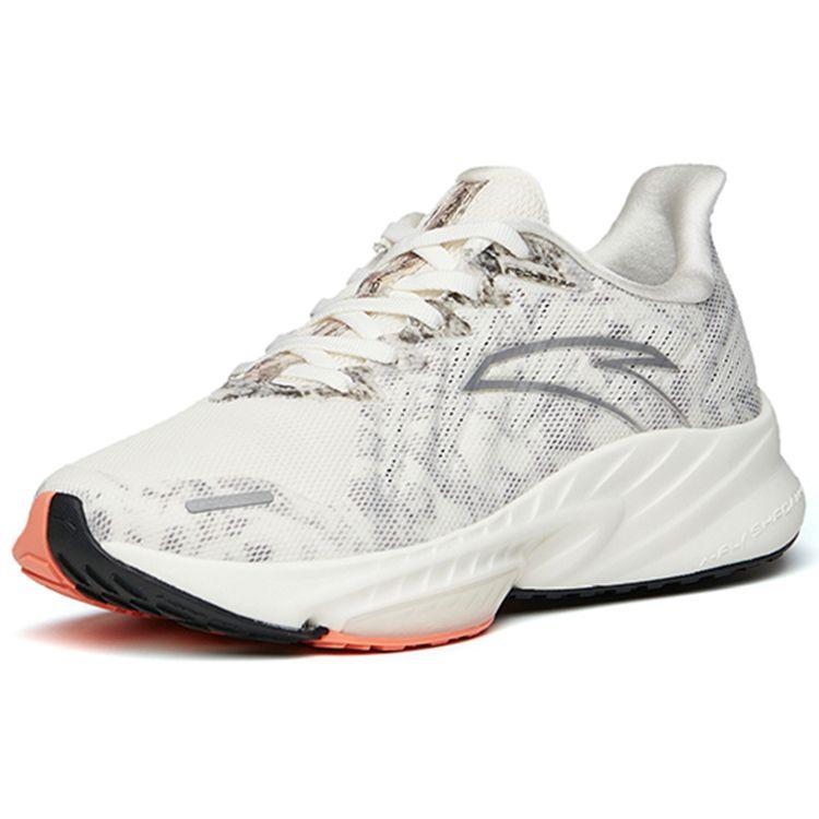 Anta Rocket 3.0 Cushioning Breathable Lightweight Low-Top Running Shoes Women sneaker White Black 122145587-4