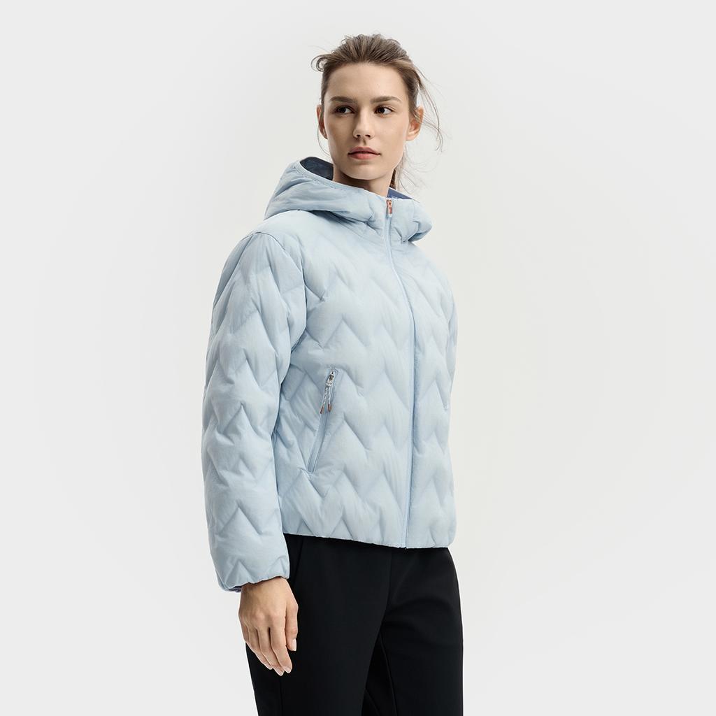 FILA Fitness Series Simple Fashion Casual Sports Warm Comfortable Versatile Short Thin Down Jacket Women outerwear Sky-Blue A11W541912FLB