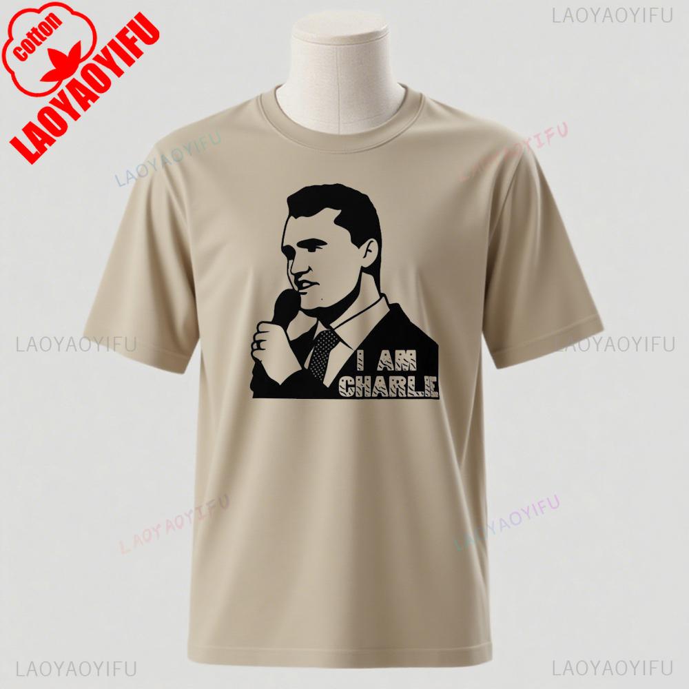 I Am Charlie Motivational Speaker Tee Unisex Cotton Graphic Tshirt Inspirational Public Quote Shirt Apparel Confidence Tops