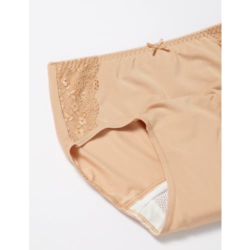 Chikas Salaffy Plus Cloth Sanitary Panties, Daytime Use, Side Lace, Integrated Sanitary Pad, Women's Sanitary Panties, Period Underwear, Breathable, L