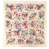 Used AUTHENTIC GUCCI Flora floral pattern Stall Creme pink wool